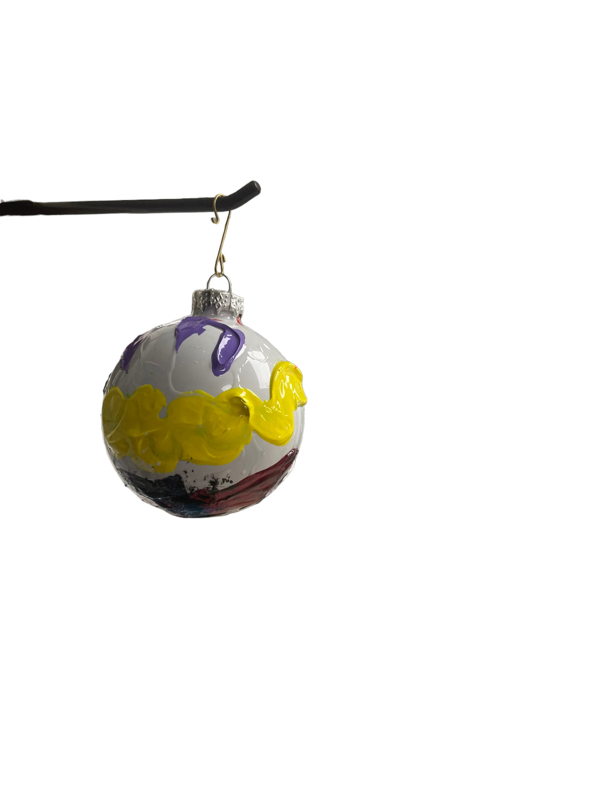 Glass Christmas ornament A by Tracee Gentry Matthews, second view