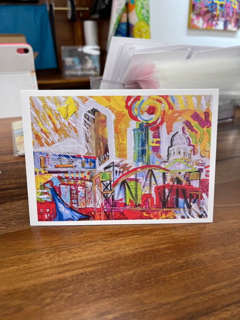 Little Rock art card with envelope by Tracee Gentry Matthews