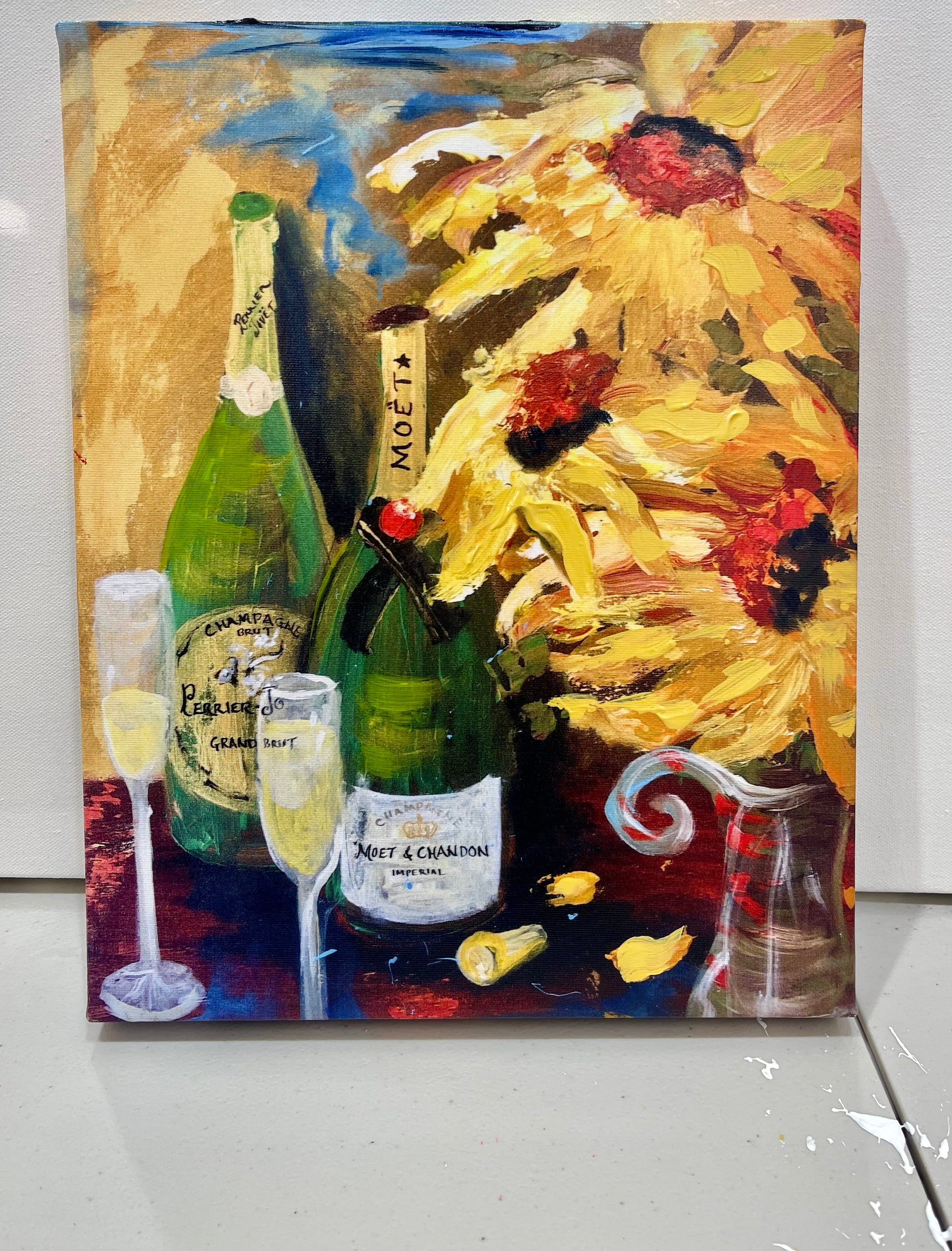 Champagne Anyone?, 11x14 inch canvas print by Tracee Gentry Matthews