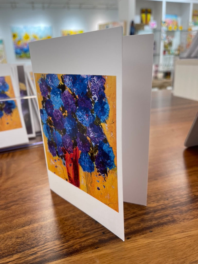 Hydrangea art card by Tracee Gentry Matthews, view 2