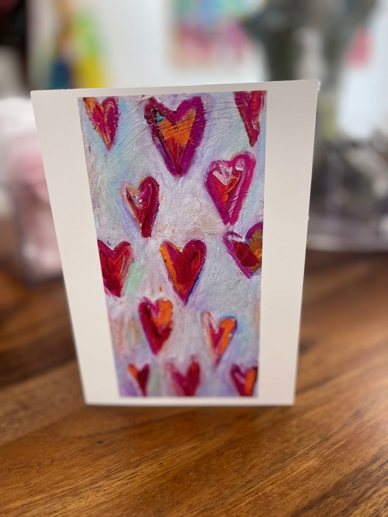 Heart art card with envelope by Tracee Gentry Matthews
