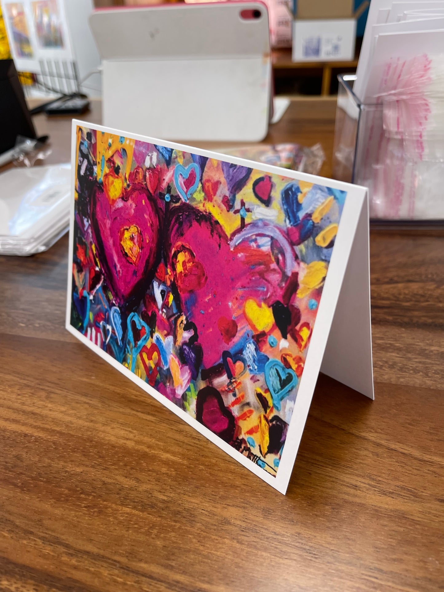 Heart art card by Tracee Gentry Matthews, view 2
