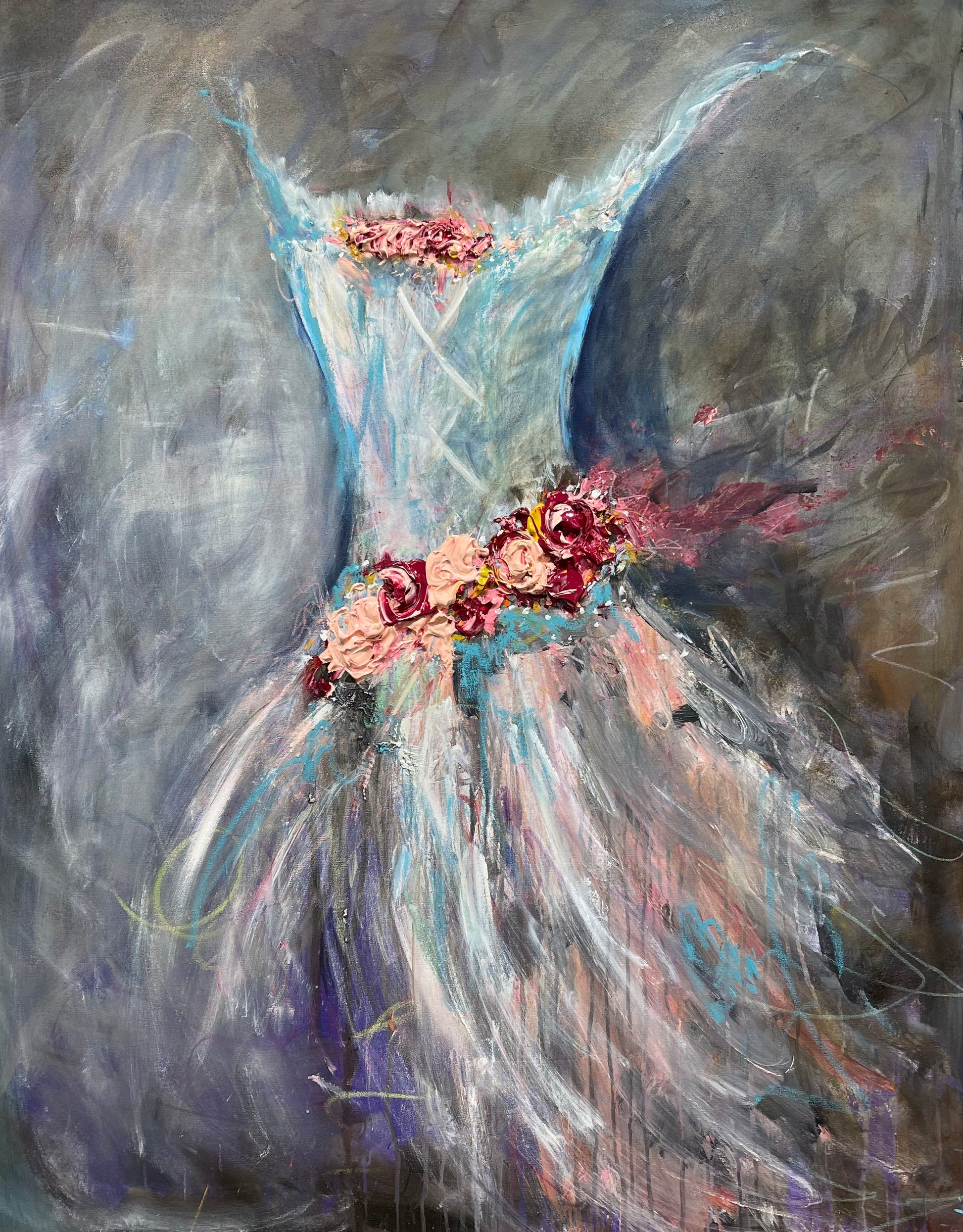 Large original painting by Tracee Gentry Matthews, sold