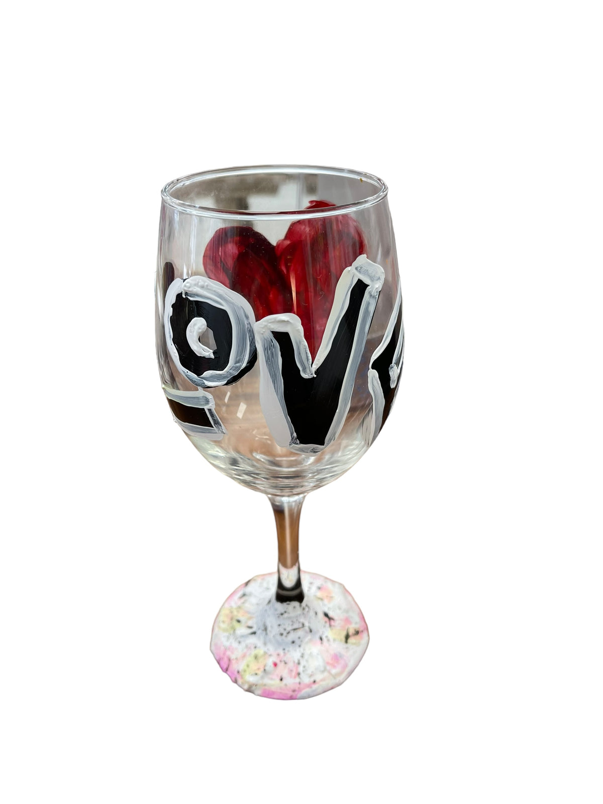 Hand-painted wine glasses R by Tracee Gentry Matthews, view 3