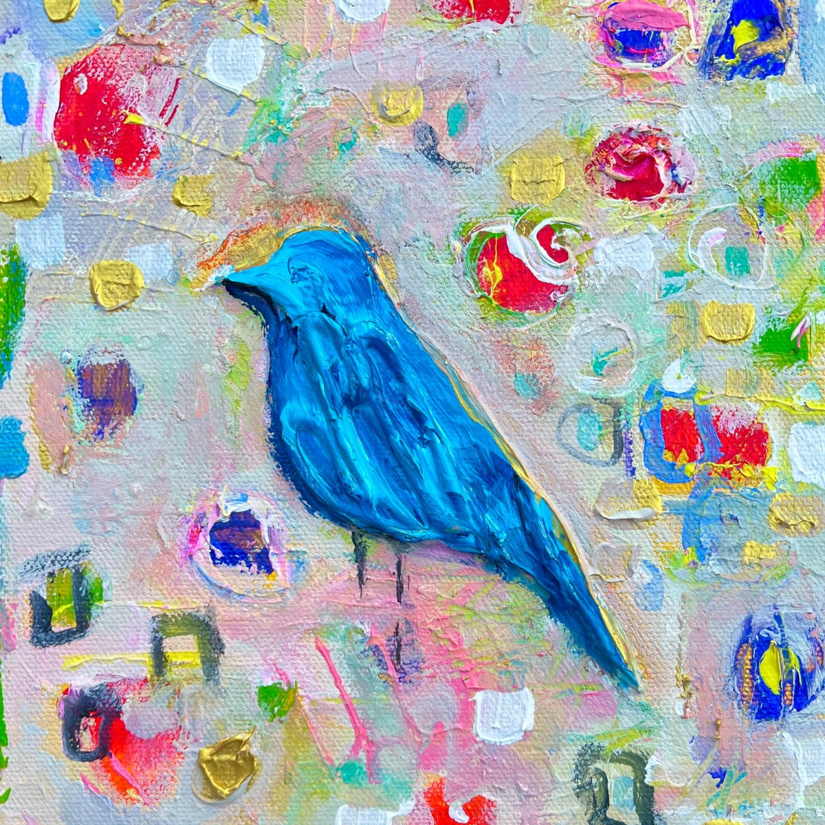 Bluebird Mahjong Mat artwork by Tracee Gentry Matthews