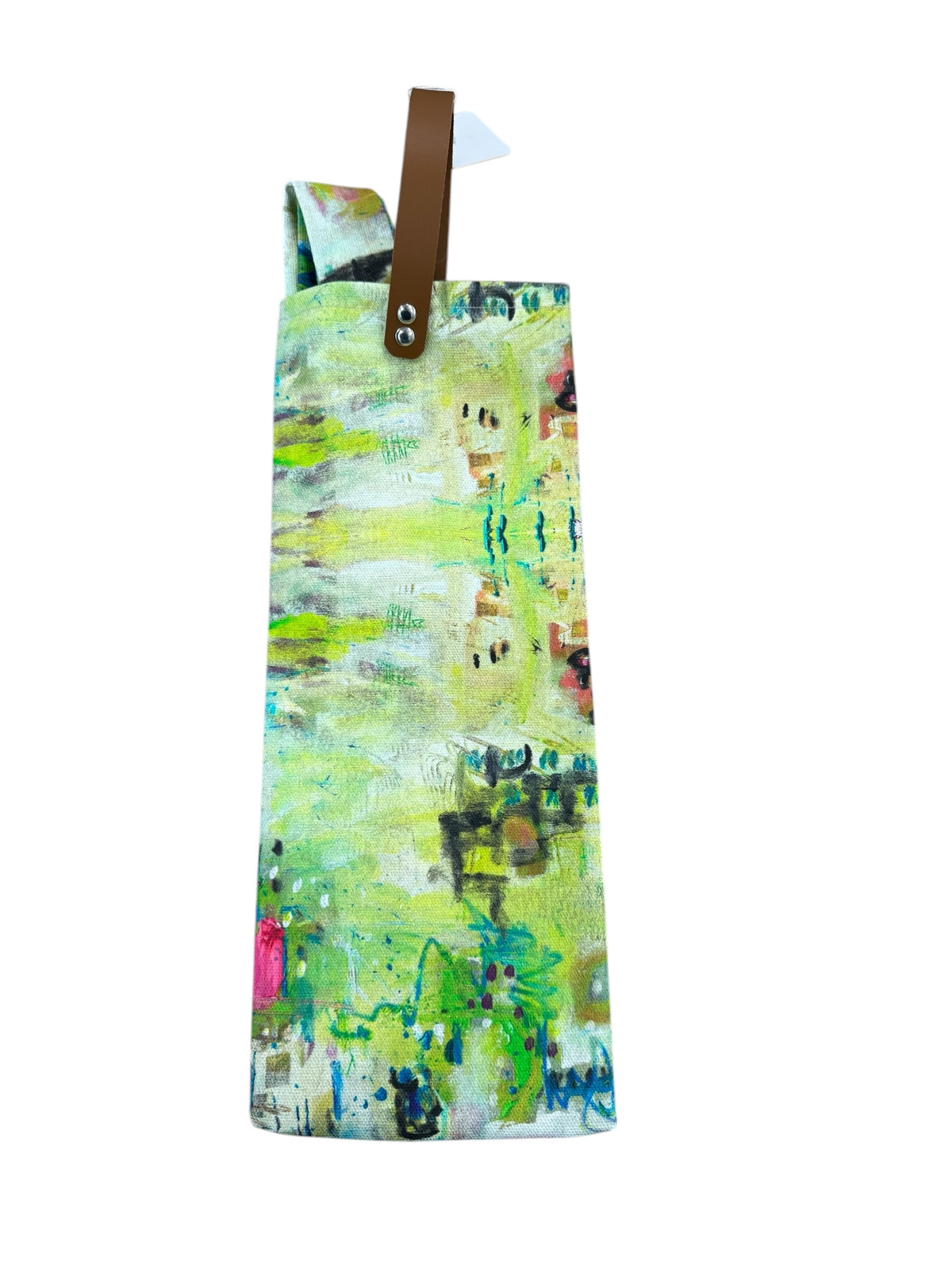Wine tote bag with art by Tracee Gentry Matthews