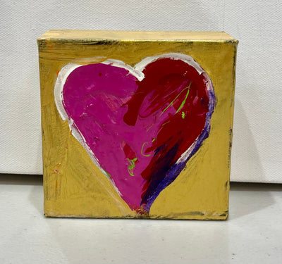 Red Heart with Gold