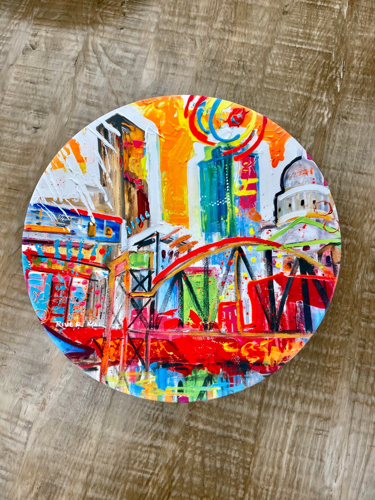 I Love Little Rock decorative bowl by Tracee Gentry Matthews, view 4