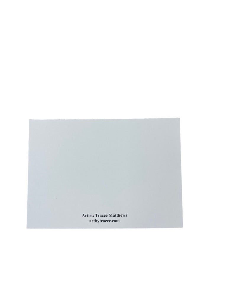 Angel art card by Tracee Gentry Matthews, view 4