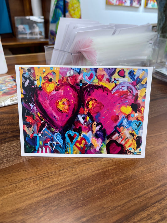 Heart art card with envelope by Tracee Gentry Matthews