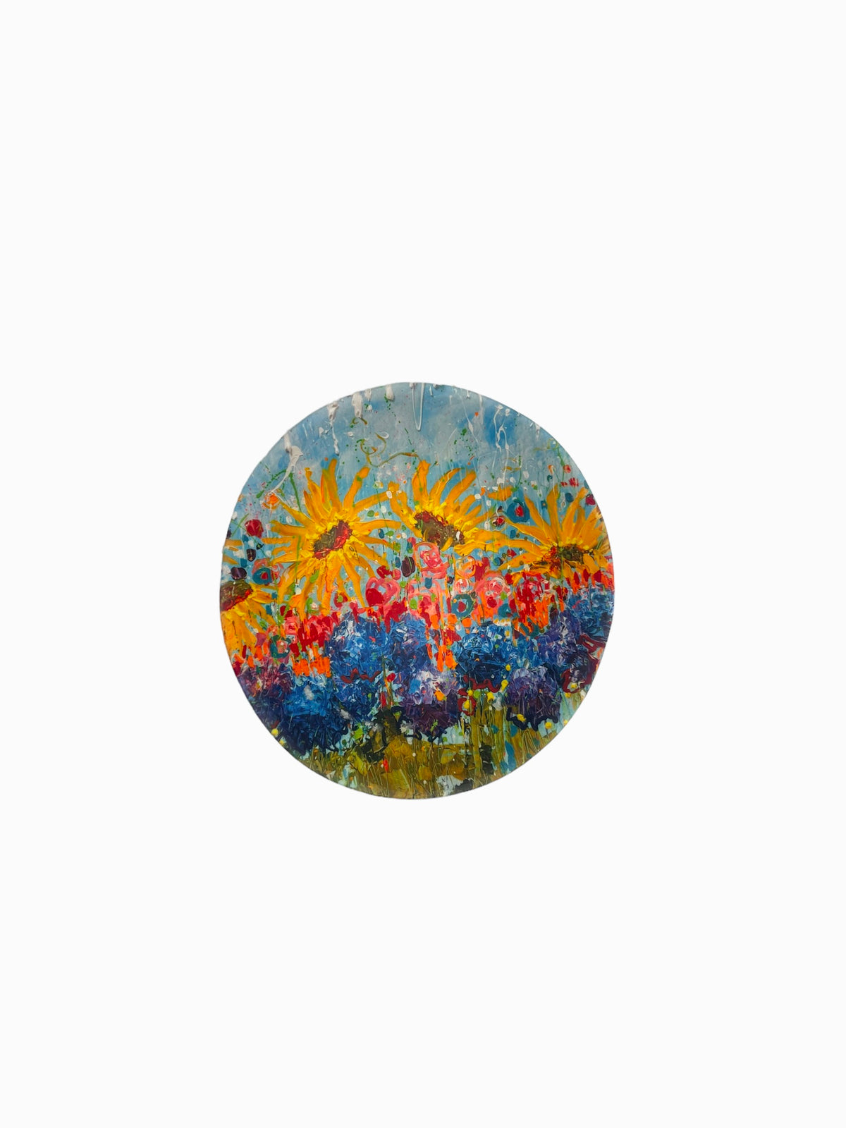 Floral decorative bowl, 6 inch, by Tracee Gentry Matthews