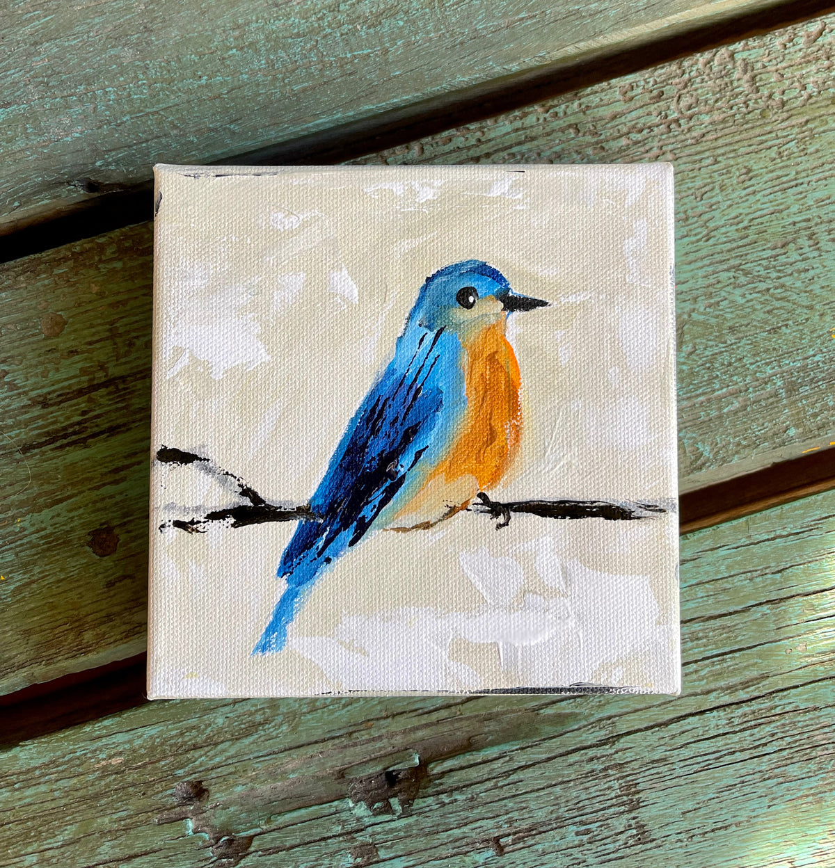 Bluebird on White & Black