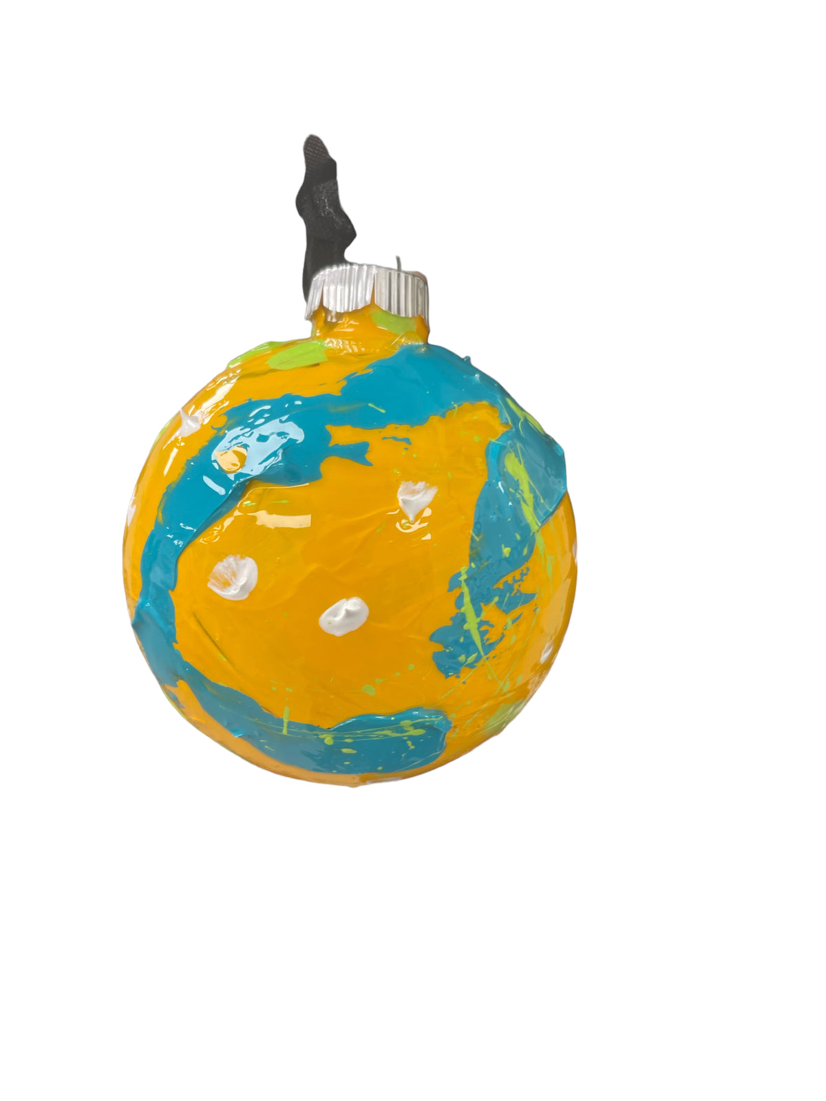 Glass Christmas ornament Y by Tracee Gentry Matthews, second view