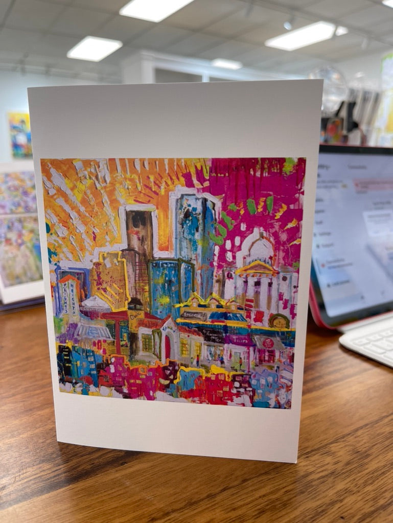 Welcome to the Heights art card with envelope by Tracee Gentry Matthews