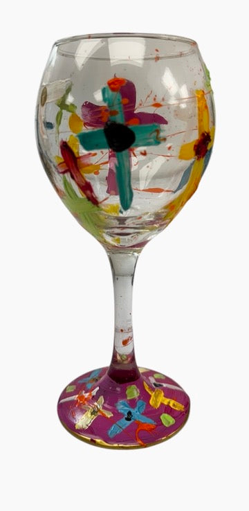 Cross wine glass by Tracee Gentry Matthews, view 2