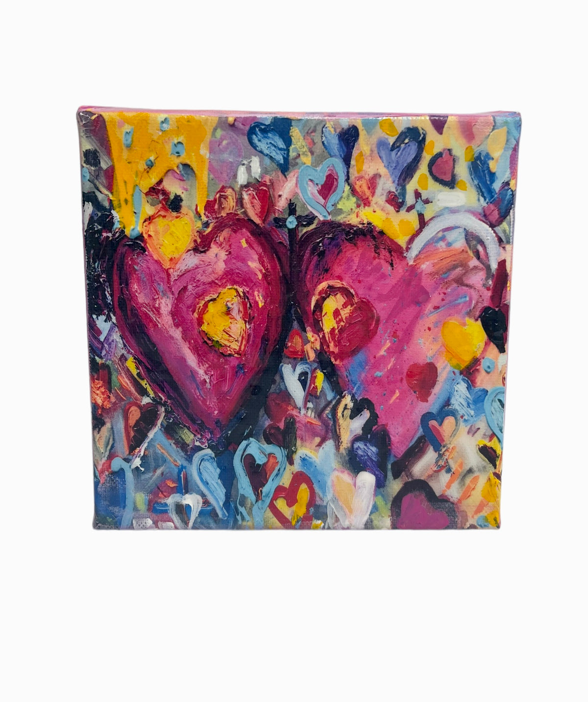 Hearts, 6x6 inch canvas print by Tracee Gentry Matthews