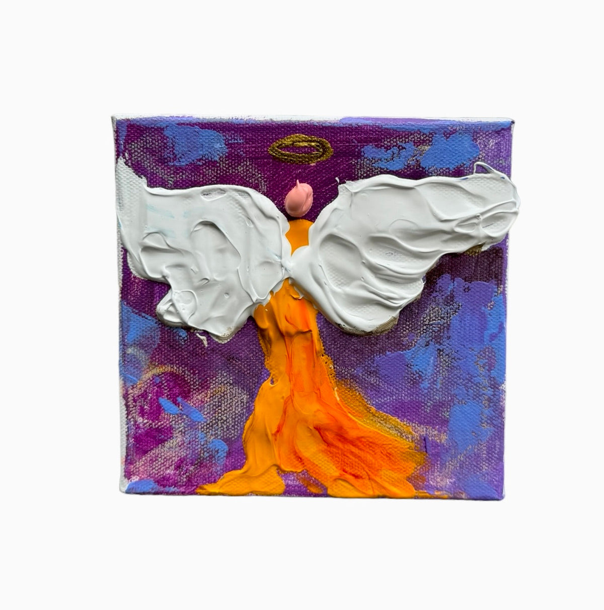 Angel in Purple & Orange Dress
