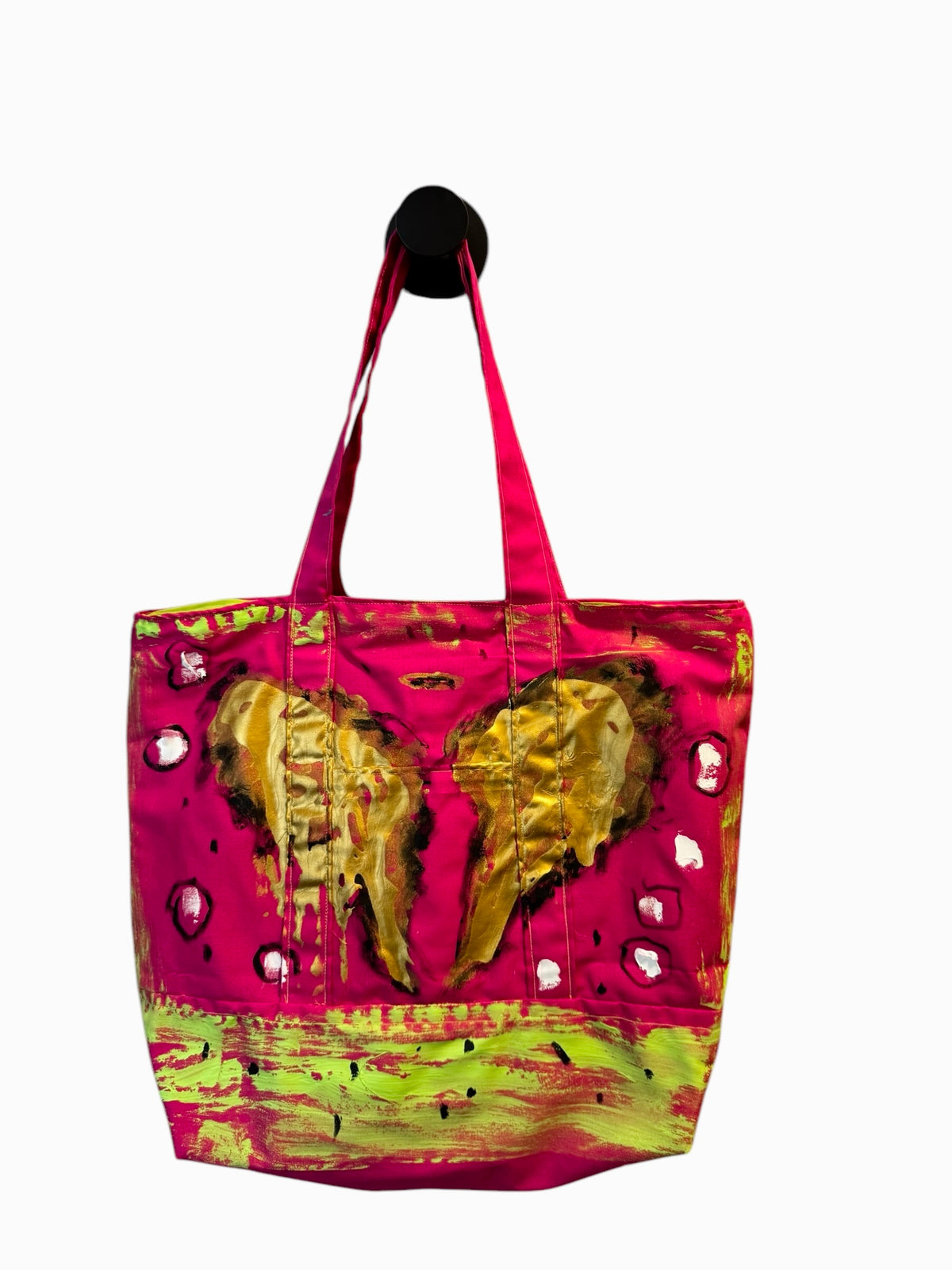 One-of-a-kind angel wings tote bag by Tracee Gentry Matthews