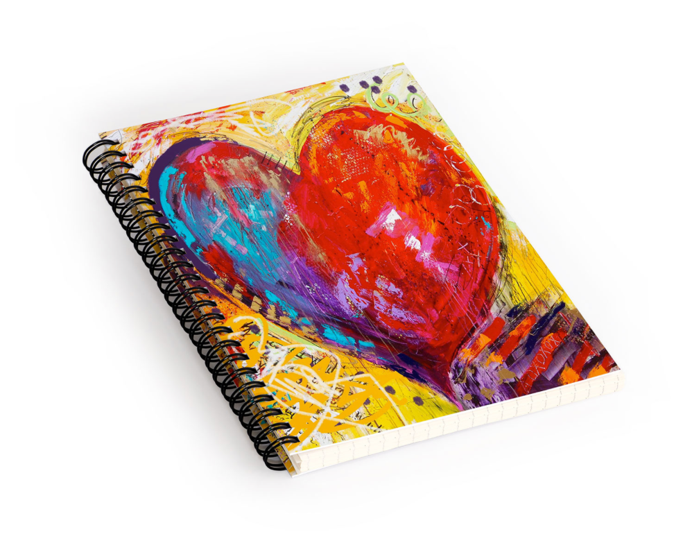 Heart art notebook by Tracee Gentry Matthews