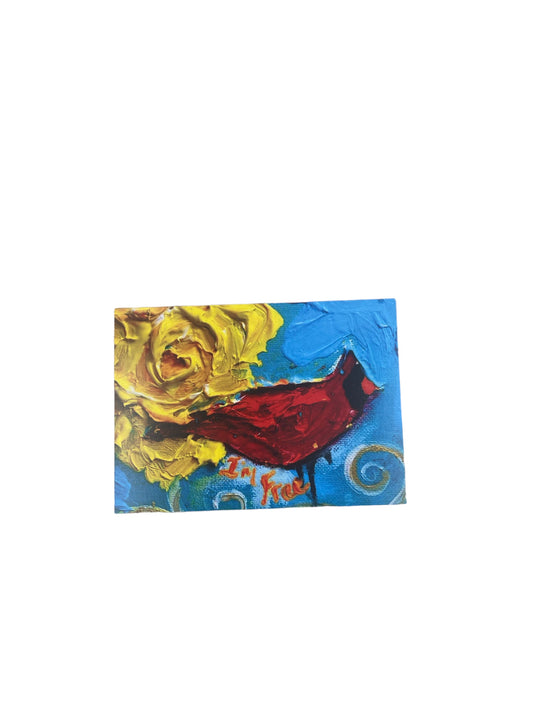 Cardinal art card with envelope by Tracee Gentry Matthews