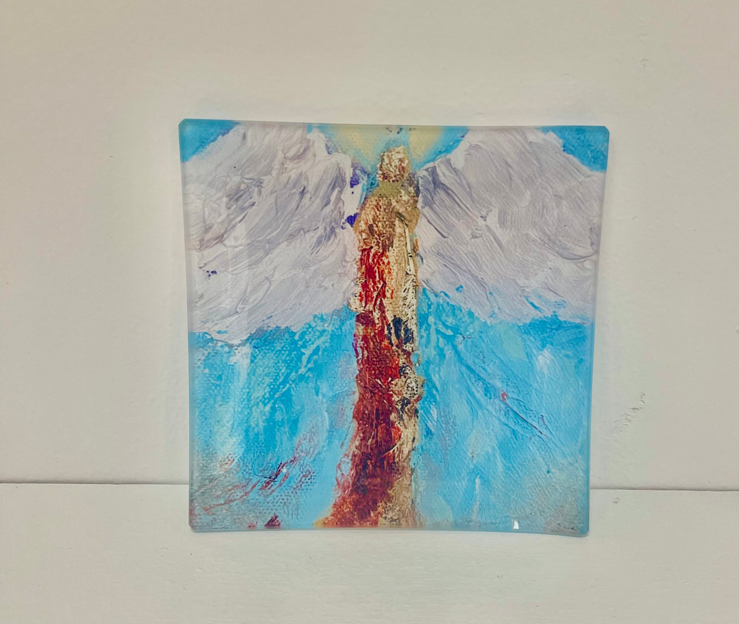 Angel glass tray by Tracee Gentry Matthews, view 2