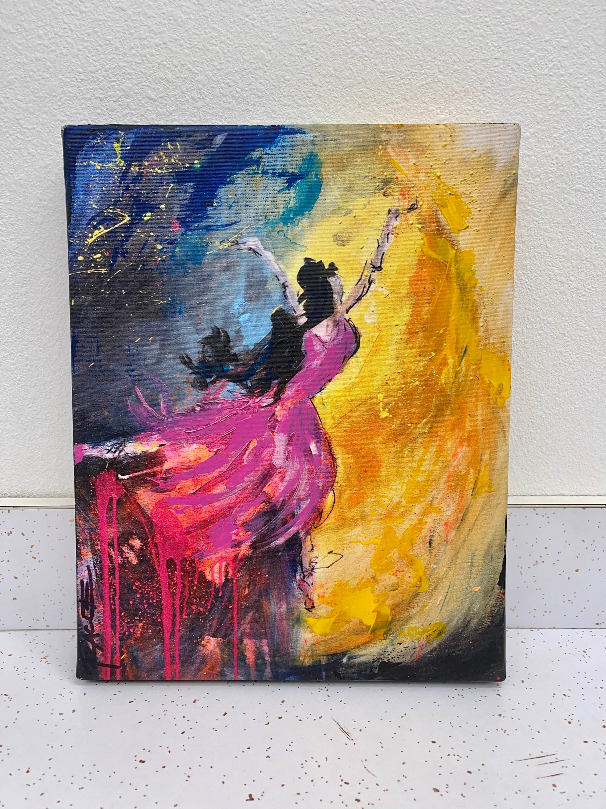 I'm Sane in My Solitude, 11x14 inch canvas print with hand-added paint by Tracee Gentry Matthews