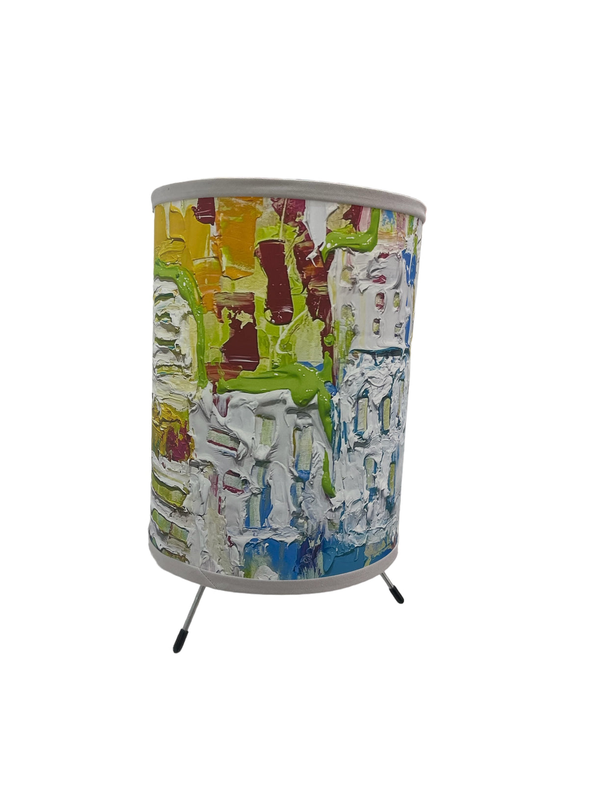 Colorful abstract art lamp by Tracee Gentry Matthews, view 2