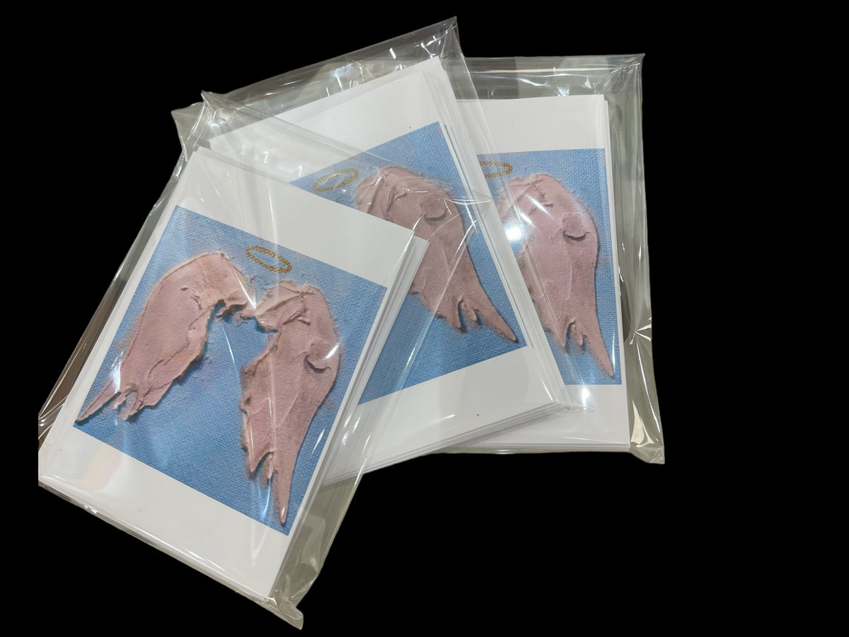 Angel wings art card by Tracee Gentry Matthews, view 4