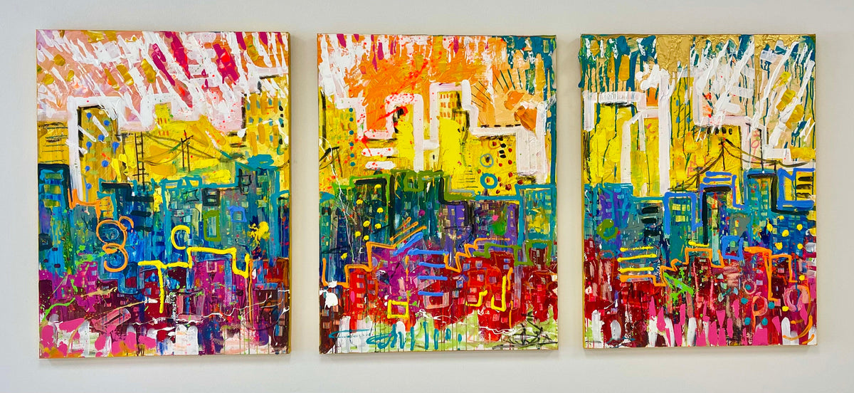 Excitement Within (Triptych)