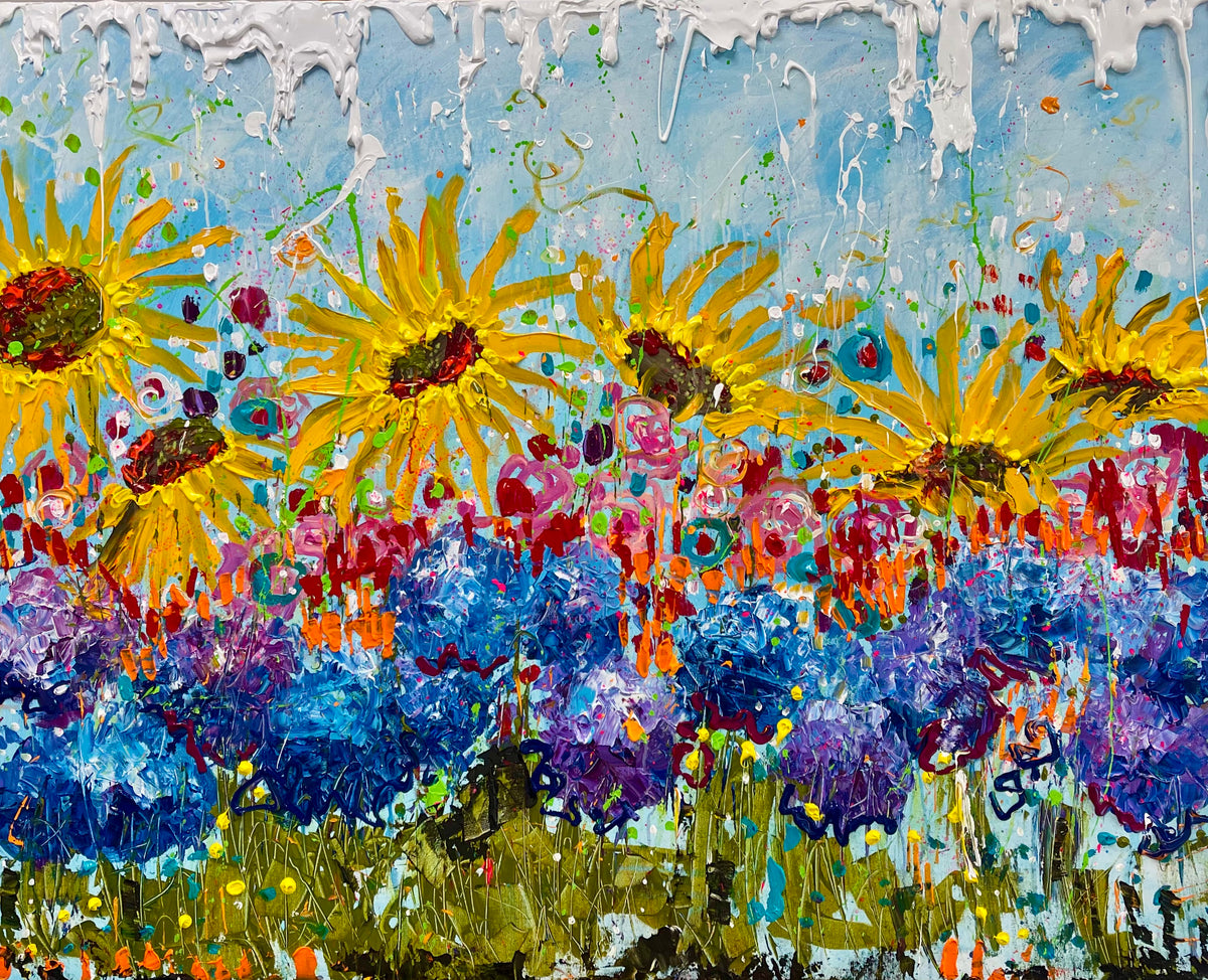 After the Rain, 48x60 inch large original painting by Tracee Gentry Matthews