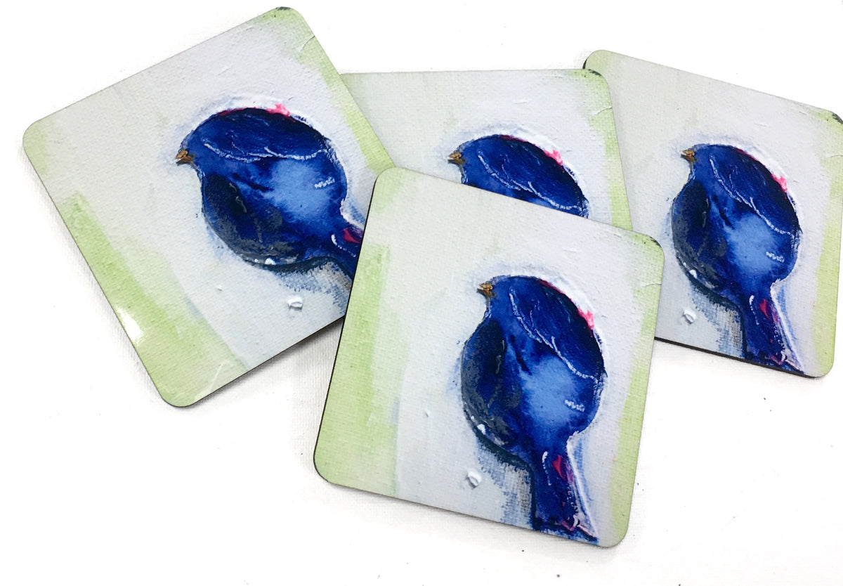 Bluebird coasters by Tracee Gentry Matthews