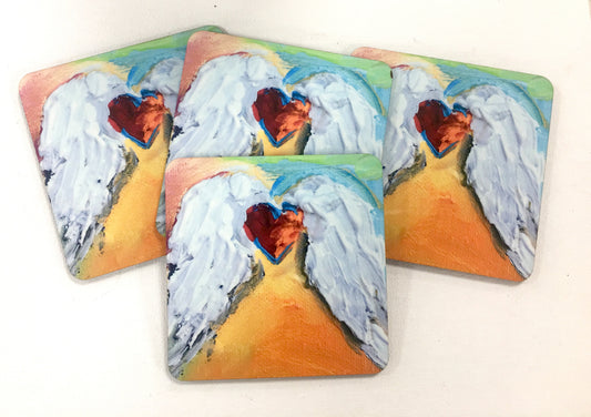 Angel wing coasters by Tracee Gentry Matthews