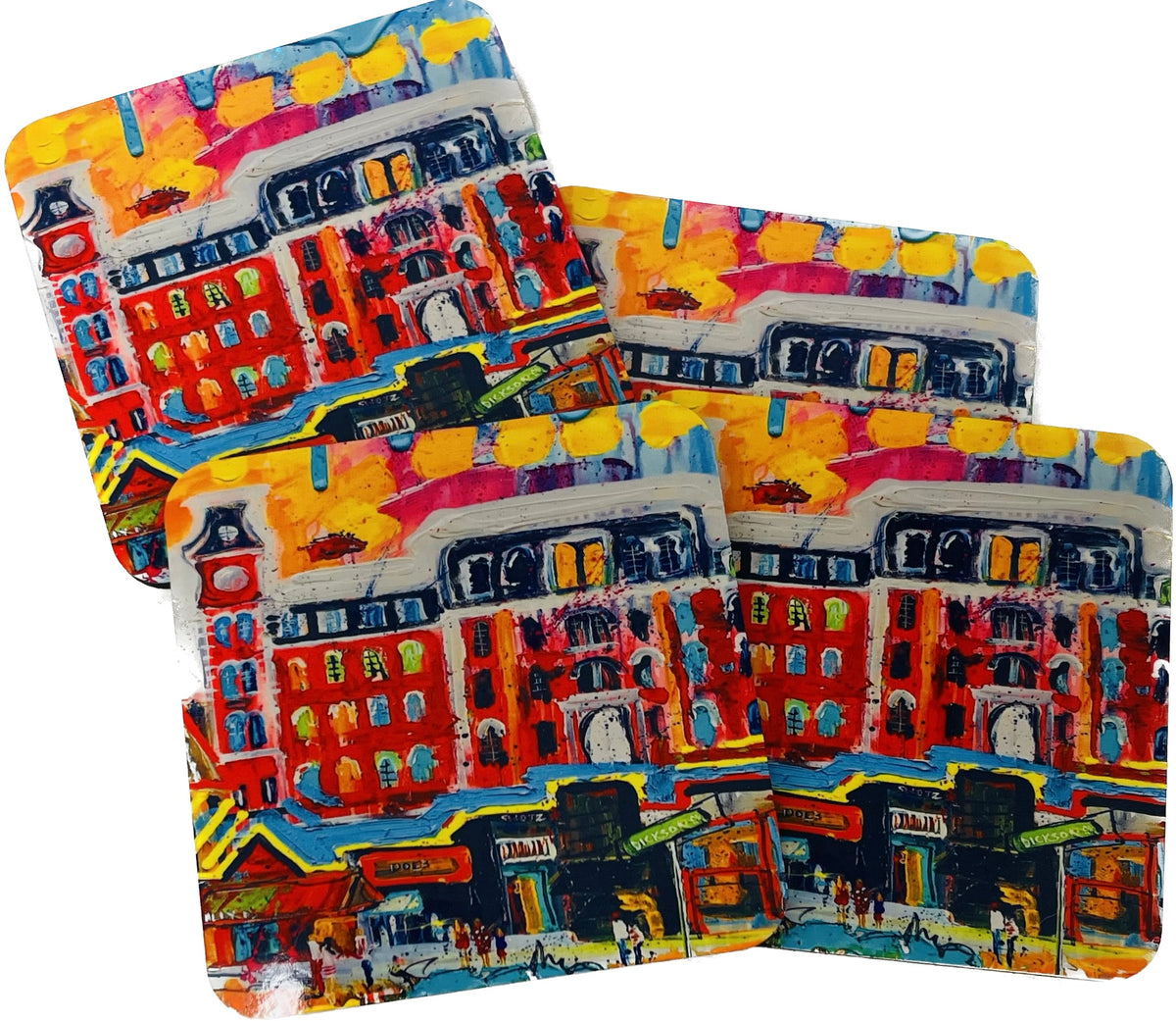 University of Arkansas at Fayetteville coasters, set of 4, by Tracee Gentry Matthews