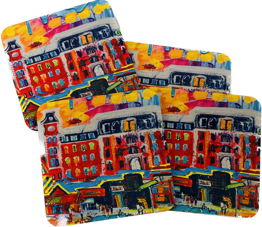 University of Arkansas at Fayetteville coasters, set of 4, by Tracee Gentry Matthews