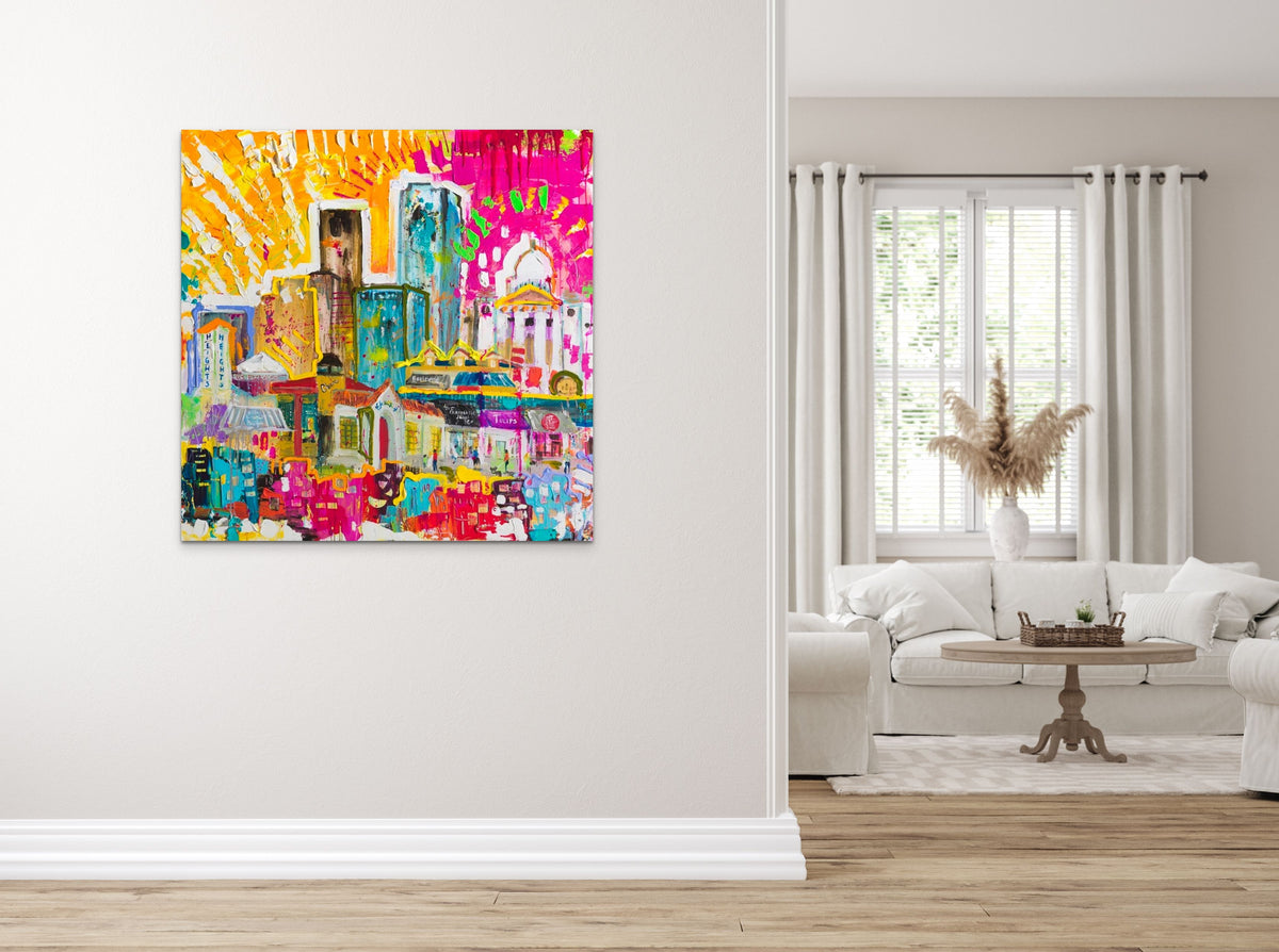 Home 48x48 inch painting by Tracee Gentry Matthews, view 2