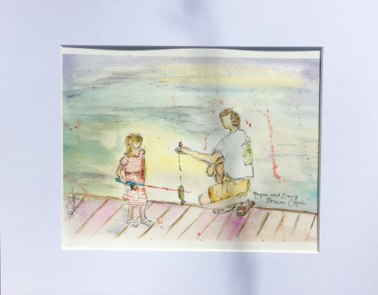 Commissioned watercolor sketch by Tracee Gentry Matthews, #18