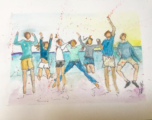 Commissioned watercolor sketch by Tracee Gentry Matthews, #28