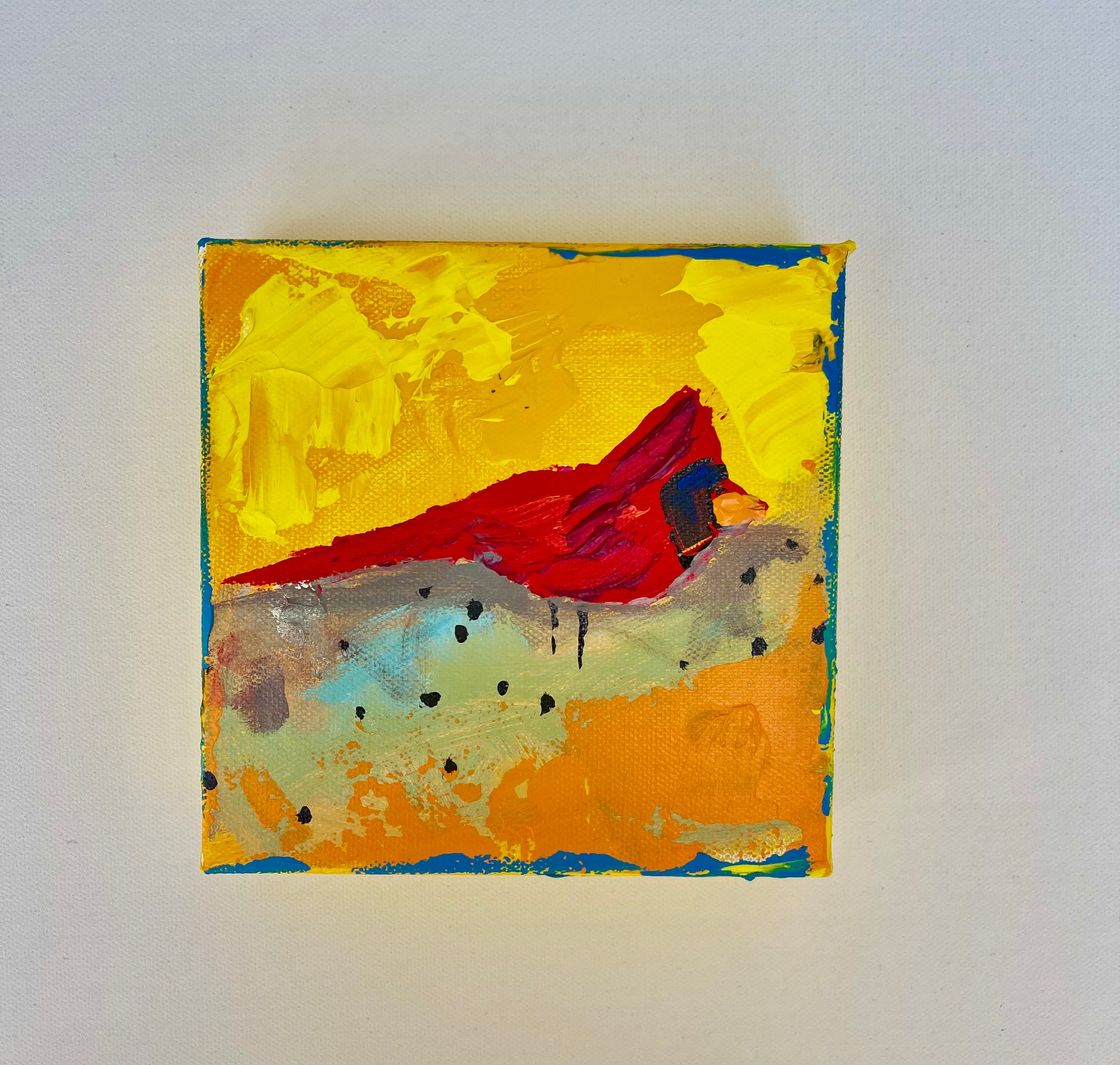 Bringing You Peace, 6x6 inch small original painting by Tracee Gentry Matthews
