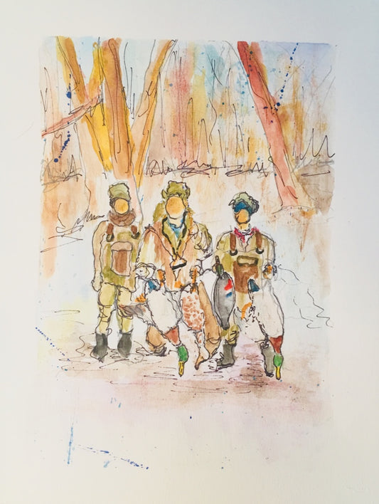 Commissioned watercolor sketch by Tracee Gentry Matthews, #26