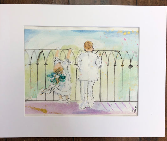 Commissioned watercolor sketch by Tracee Gentry Matthews, #7