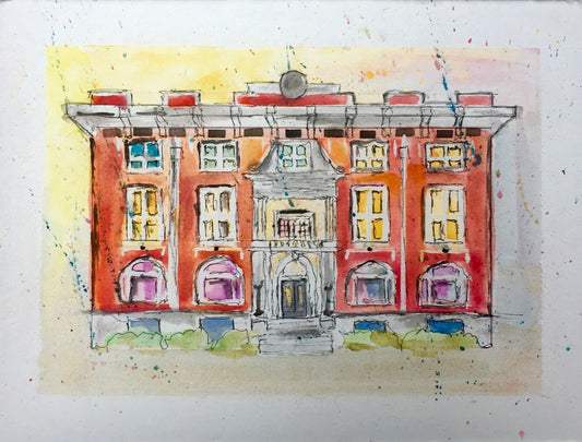 Commissioned watercolor sketch by Tracee Gentry Matthews, #19
