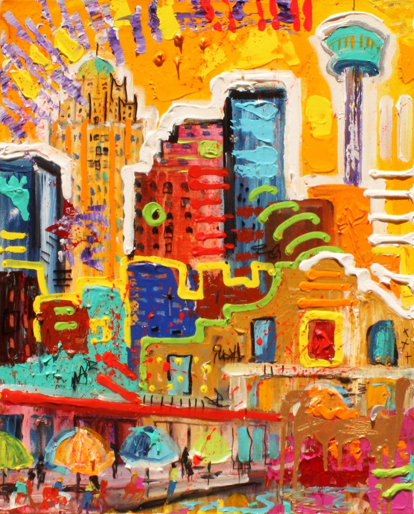 San Antonio, Texas painting by Tracee Gentry Matthews, sold