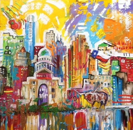 Texas painting by Tracee Gentry Matthews, sold