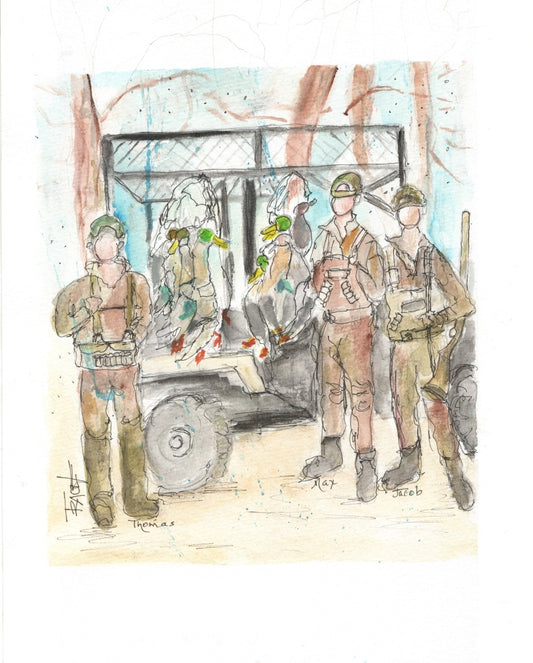 Commissioned watercolor sketch by Tracee Gentry Matthews, #27