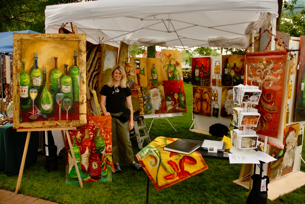 Tracee Gentry Matthews paintings at the 2005 Collierville, Tennessee Show on the Square