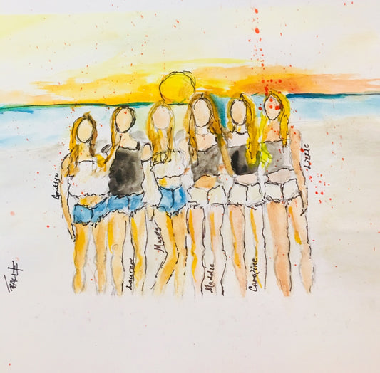 Commissioned watercolor sketch by Tracee Gentry Matthews, #22