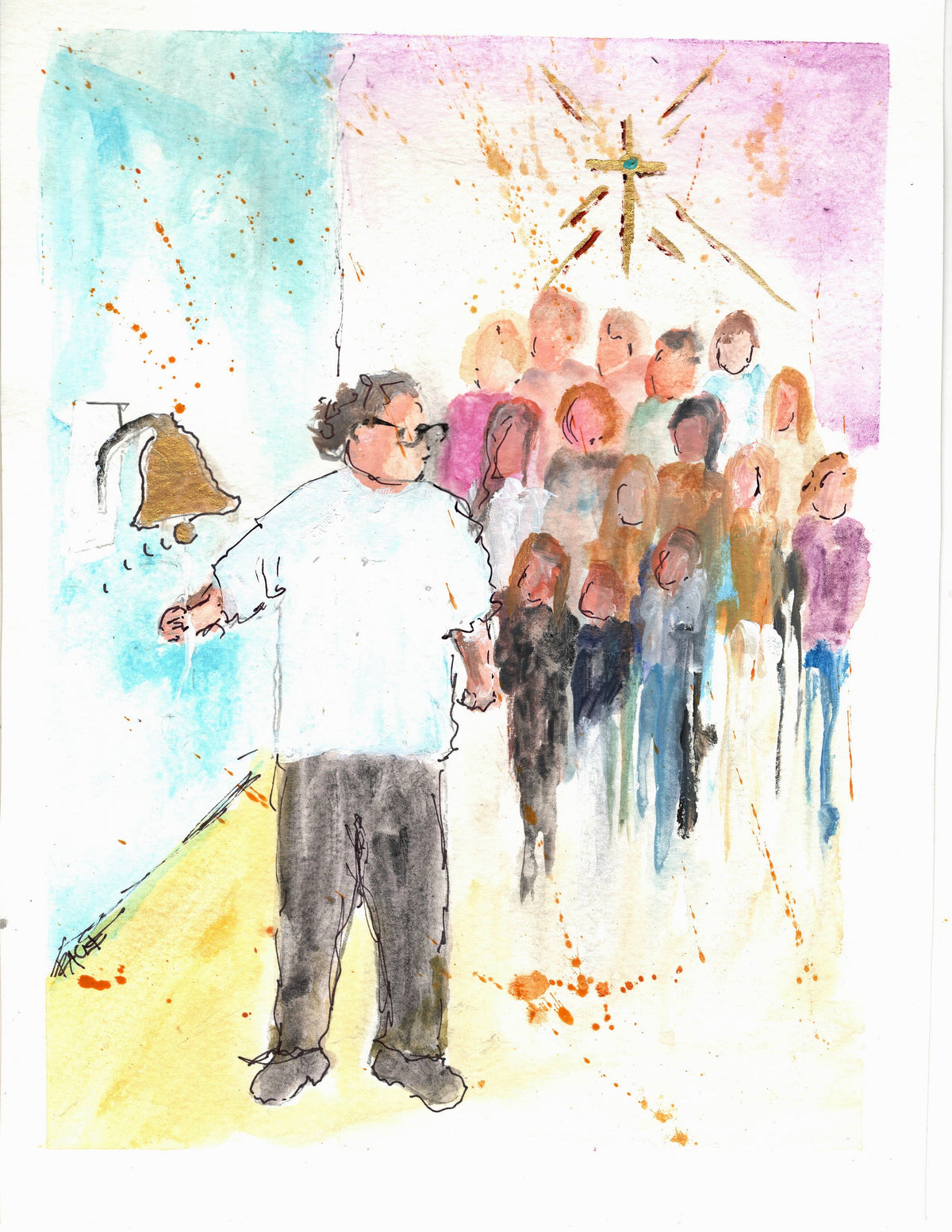 Watercolor sketch by Tracee Gentry Matthews, example 3